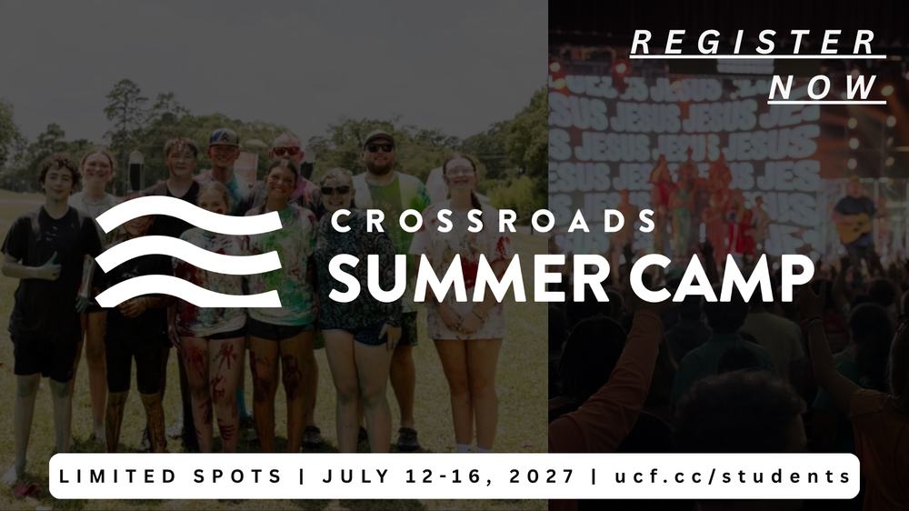 Crossroads Summer Camp, July 12–16, 2027. Register now.